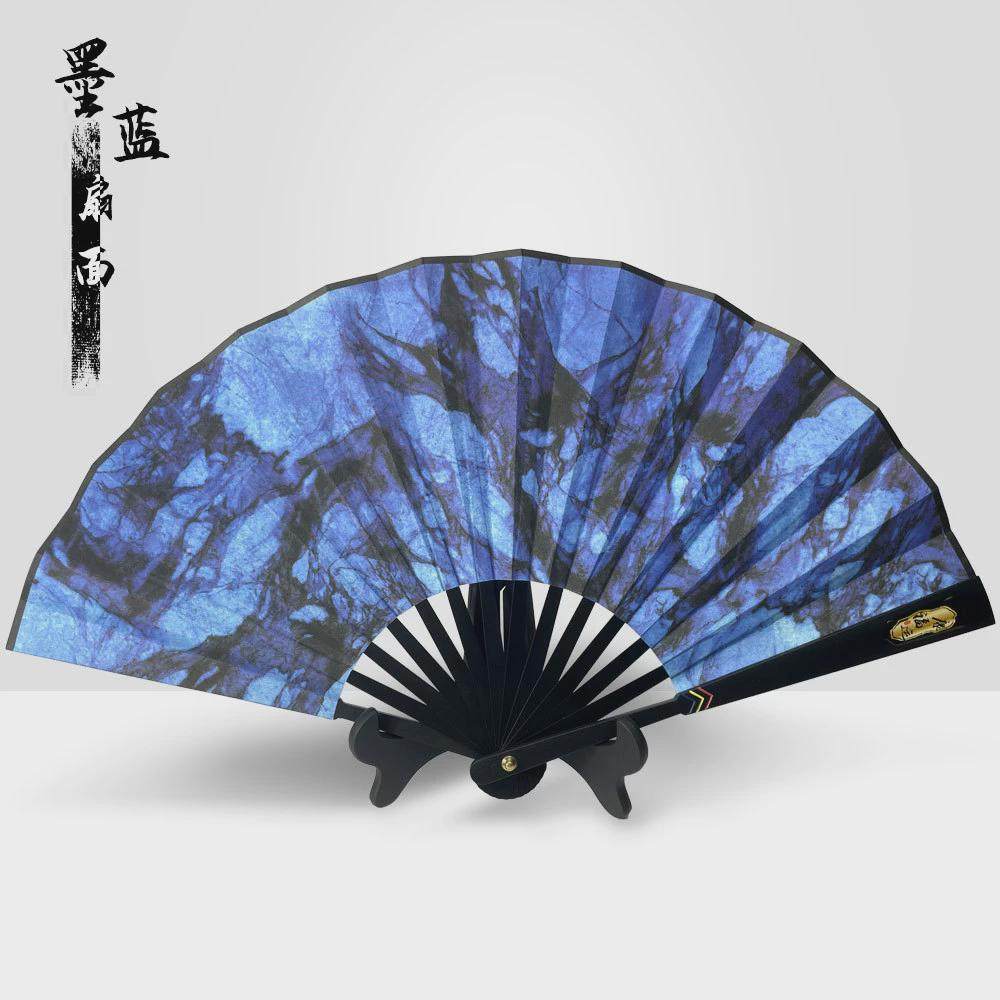 新款9寸中国风扇子合金绢布金属折扇精美流苏功夫舞蹈扇