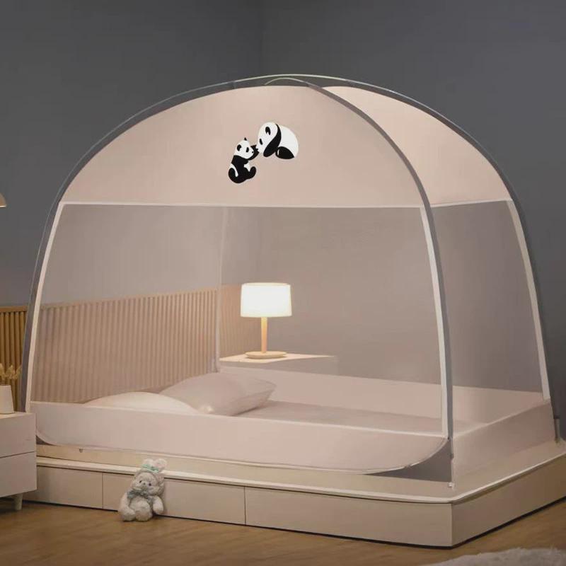 夏季蒙古包蚊帐家用卧室免安装儿童防摔尘2023可折叠蚊帐2024新款