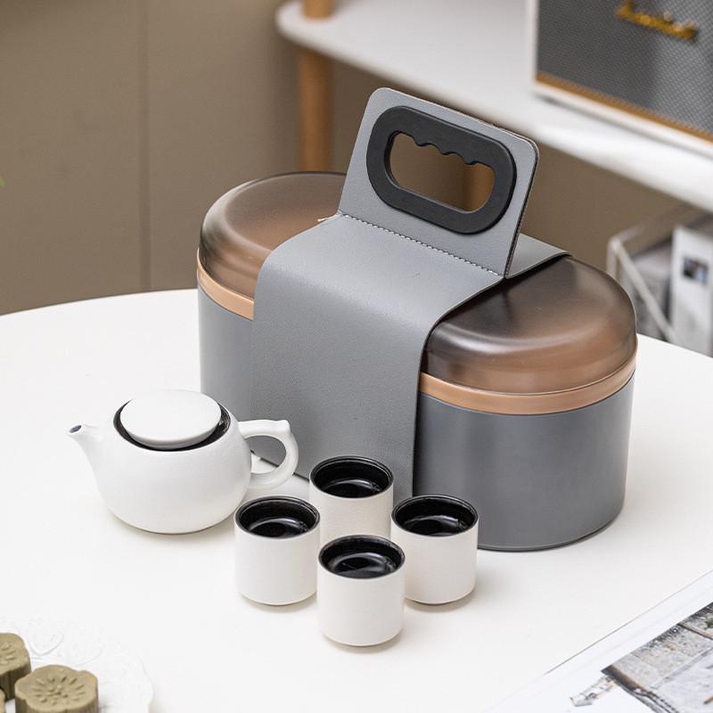 便携式旅行茶具快客杯套装随身泡茶壶功夫户外茶具小套装活动纪念