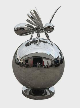 户外大型定制不锈钢商场美陈酒店雕塑广场水景园林景观工艺品造景