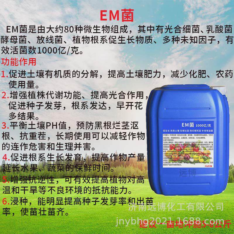 em菌农业用改良土壤促有益菌保花保果提高产量液体复合生长em菌