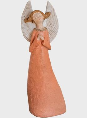 Q683维纳斯之城天使翅膀人物树脂摆件客厅卧室橱窗装饰欧式宫廷