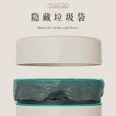 垃圾桶家用高颜办公室大号无盖客厅厨房卧室卫生桶值压圈 严选
