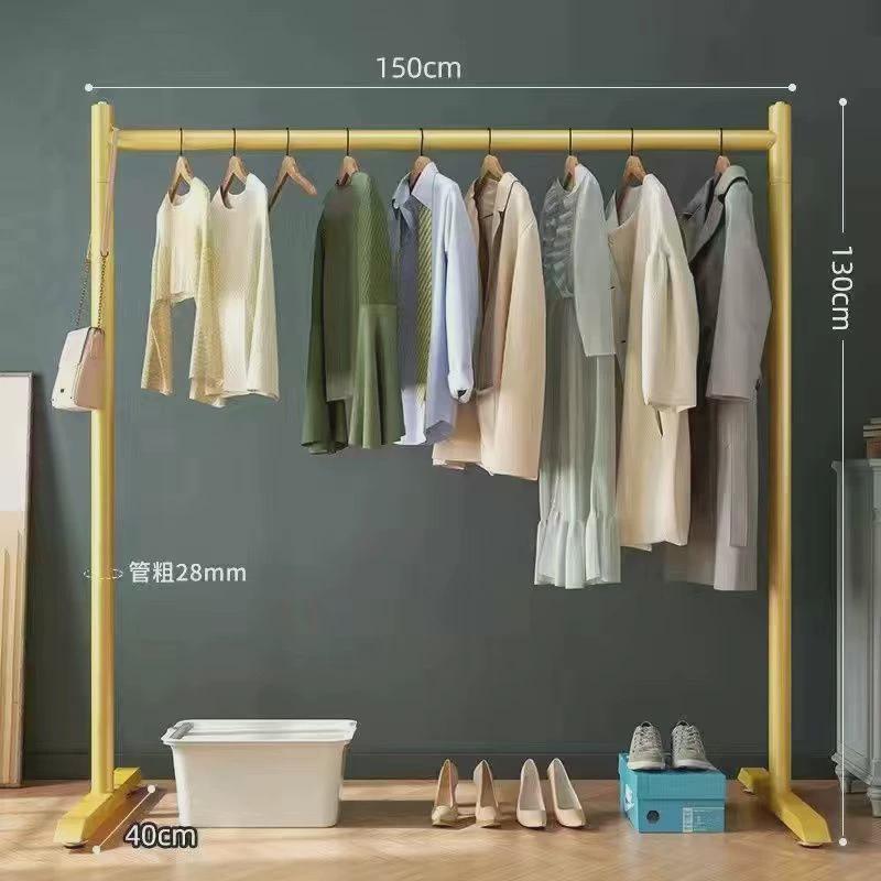 室内落地晾衣架挂衣架挂衣架衣架晾衣杆单杠式衣帽架家用卧室客厅