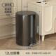 不锈钢垃圾桶家用客厅卧室网红轻奢风脚踏式 奶油大容量垃圾筒带盖