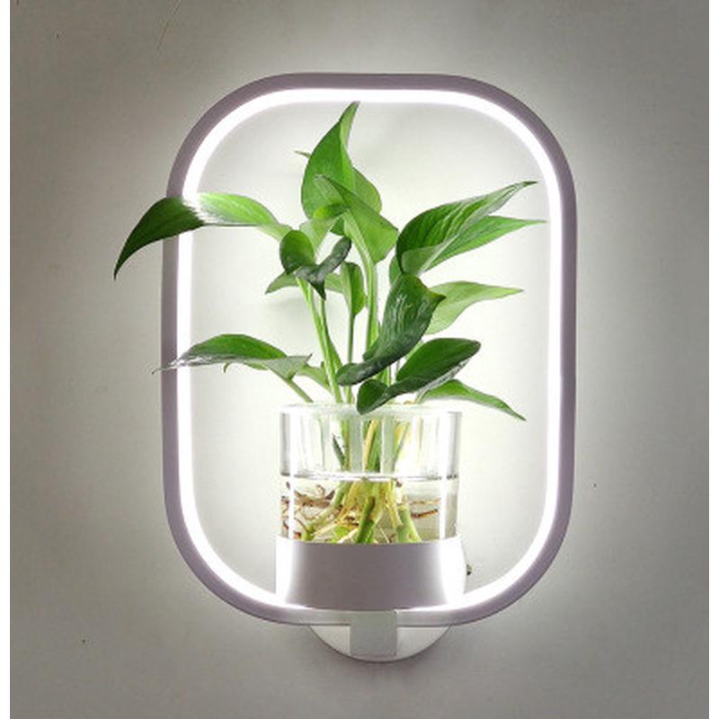 现代简约北欧创意客厅餐厅楼梯书房过道灯卧室床头灯绿植壁灯