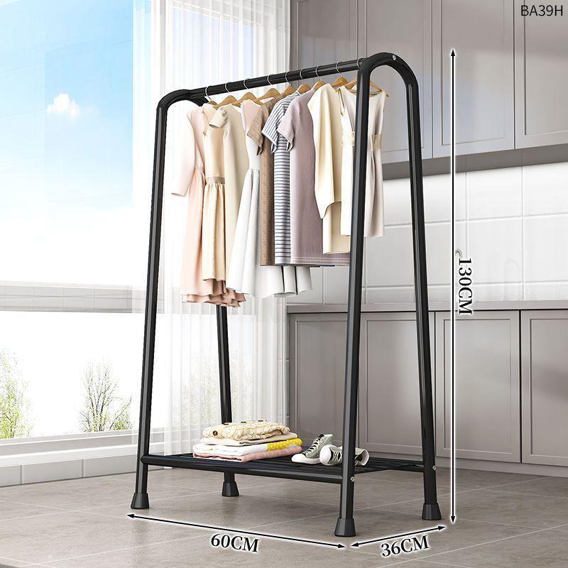 晾衣架落地立式室内加厚挂衣架卧室阳台凉衣帽架特厚加粗衣服架子