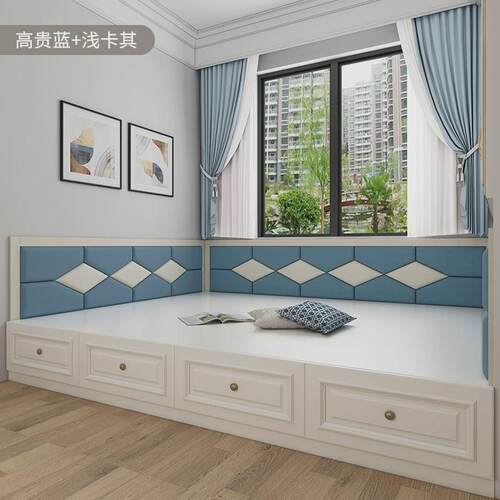 自粘3d立体榻榻米床头电视背景墙卧室客厅幼儿园加厚墙纸软包墙贴