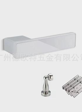 简约生态门锁磁吸静音室内门锁极简锁灰色隐形门锁卧室木门锁具