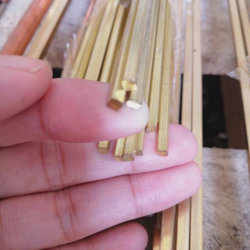 h62折弯棒小六角棒黄铜h59装饰纯铜棒精密切割导电金属纯铜棒铜柱