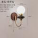 头灯壁灯美式 复古中古客厅背景墙书房过道实木灯具 简约卧室床法式