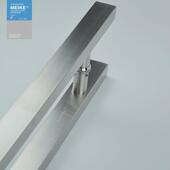 304不锈钢玻璃门拉手加厚方管大门簧地把手门推拉门把手五金配件