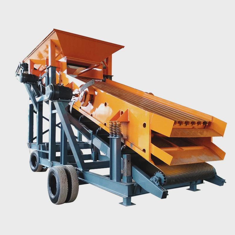 建筑工地矿用振动筛沙机设备电动震动筛砂机砂石直线筛选机直线筛