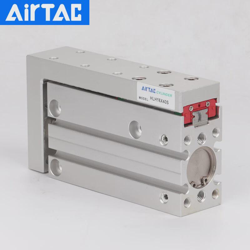 亚德客精密滑台侧导轨滑轨气缸hlh16/10/6/20*5x10x15x20x25x30s
