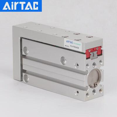 亚德客精密滑轨侧导轨滑台气缸HLH6/10/16/20*5X10X15X20X25X30S