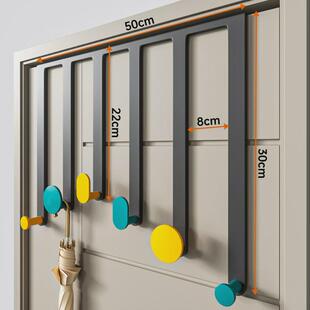 61K3门后挂钩门上挂衣架免打孔门上挂衣钩门背后的挂钩挂架卧室浴