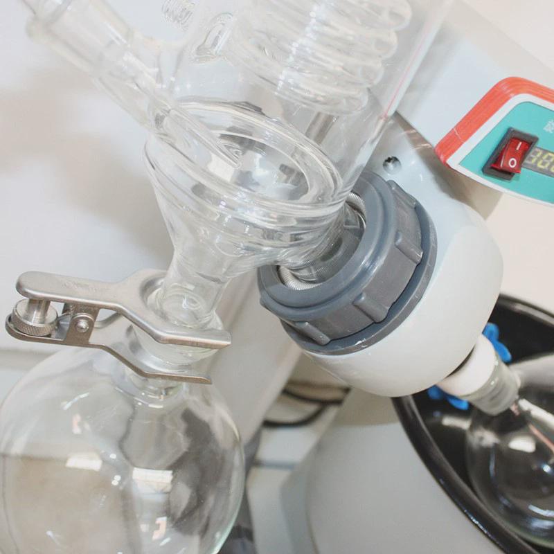 实验室旋转蒸发旋小型提取蒸馏仪蒸仪螺旋管式减压旋转蒸发器真空