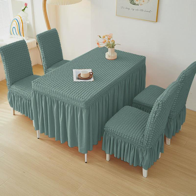 轻奢桌布套罩弹力全包餐桌椅套感防烫长方形台布家用茶几桌垫