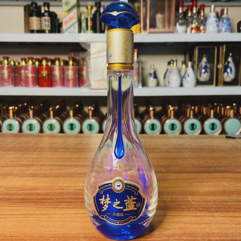 梦之蓝M3M6M9瓶子原装空酒瓶子酒柜背景墙影视家居摆件直播饰品