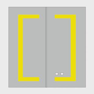 定制柜门浴室镜柜门智能防雾带灯不锈钢感应材质触摸铝合金