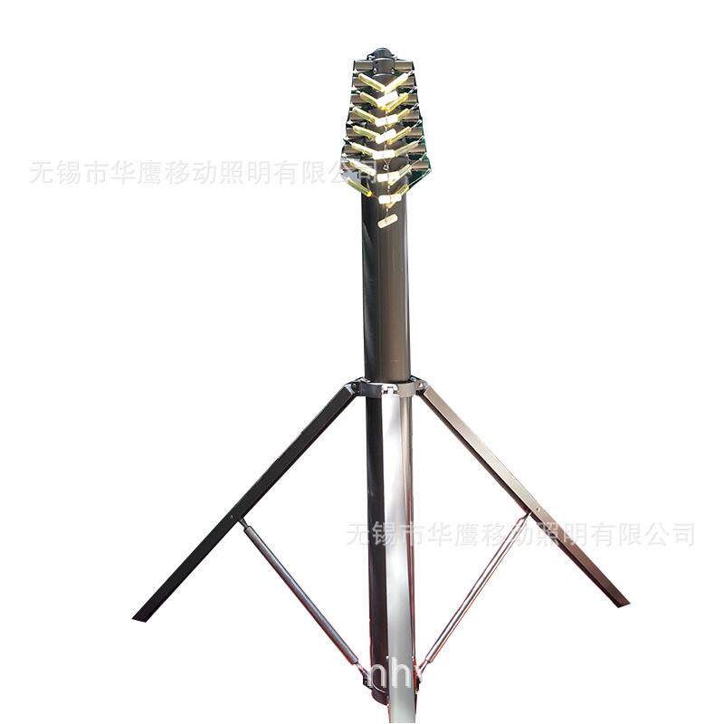 斜拉锁三脚架升降桅杆气动升降桅杆伸缩桅杆升降杆气动升降杆