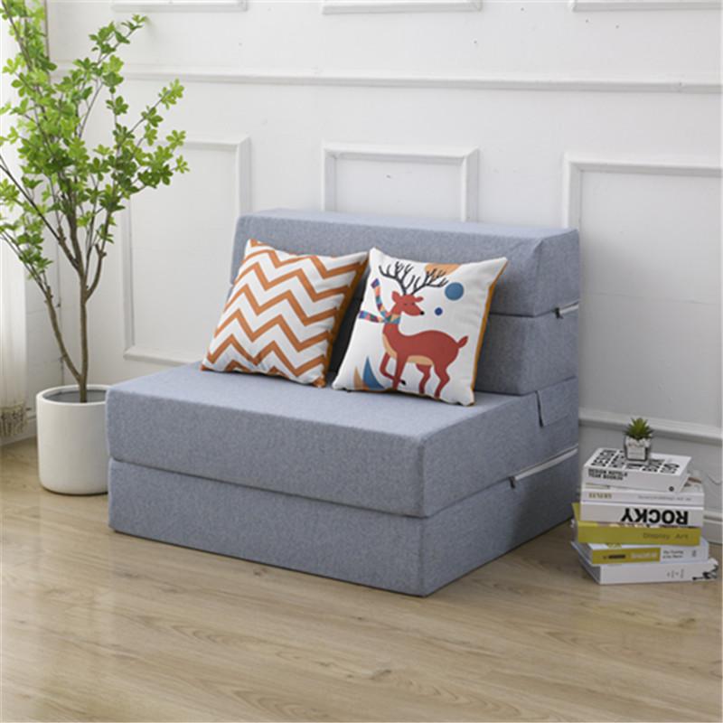 fc简易折叠小沙发床床垫午休午睡办公室打地铺睡垫小户型海绵垫两