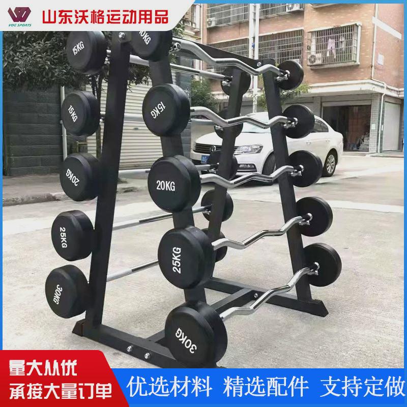 健身器械置放架架健身房器材展示架立式架子固定三层哑铃多功能