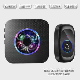 七彩闪灯彩色可视老人粘贴免布线免打孔呼叫器家用无线迎宾門鈴