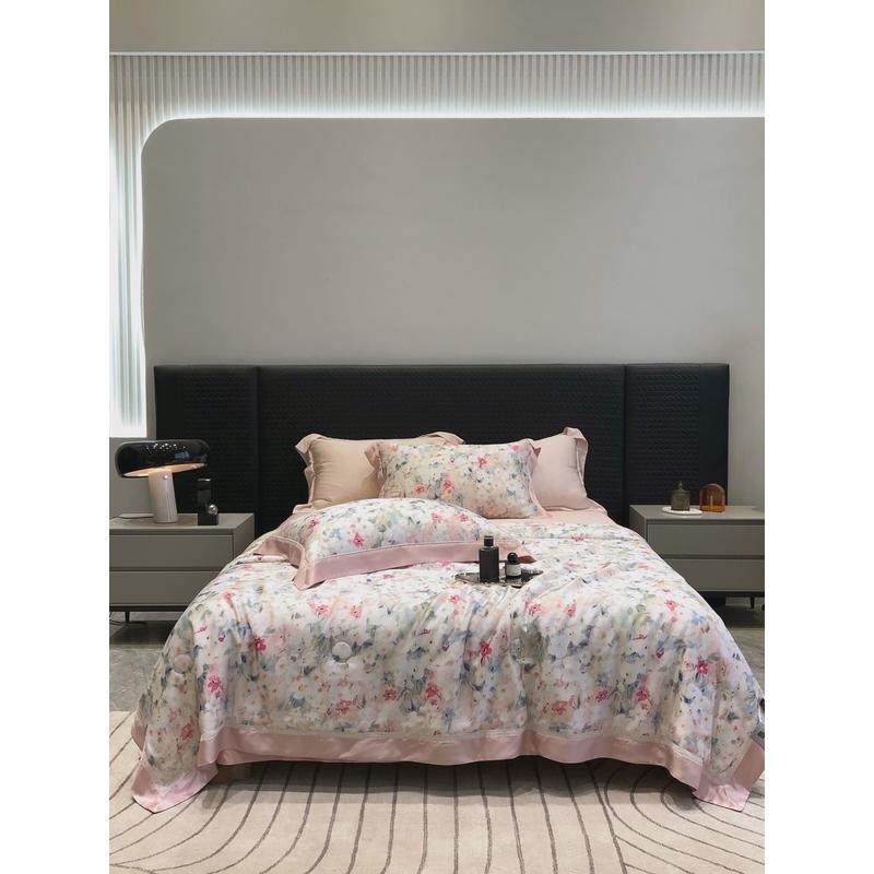 新品60支奥地利兰精天丝镂空空调被花卉美式夏凉被四件套花边可洗,床上用品,化纤被,淘宝优惠券,粉丝福利购,淘宝优惠卷