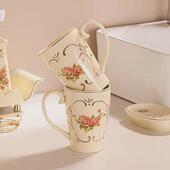 8DWL洗漱杯子牙具杯刷牙杯一对牙刷牙杯套装 情侣漱口杯置物架 欧式