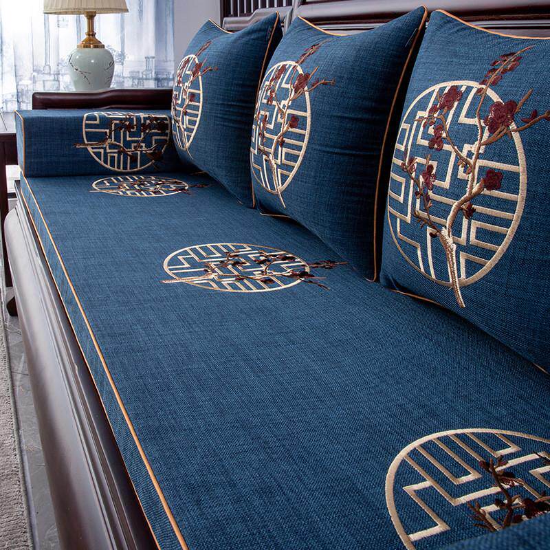 红木沙发垫新中式套罩实木垫子家具沙发坐垫防滑椅子四季通用