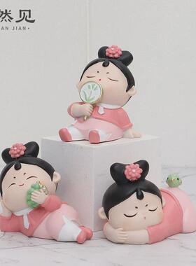 国风格格少女心摆件家居饰品电视柜房间桌面装饰摆设闺蜜生日送礼