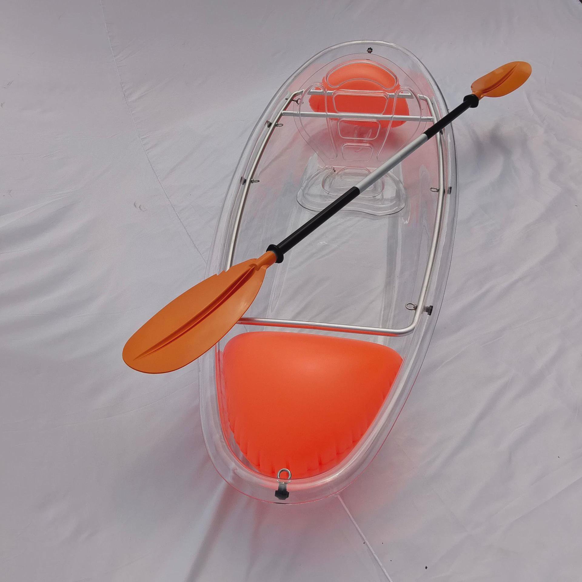 水上透明船民宿景区公园船透明双人船单双人3人透明船透明皮划艇