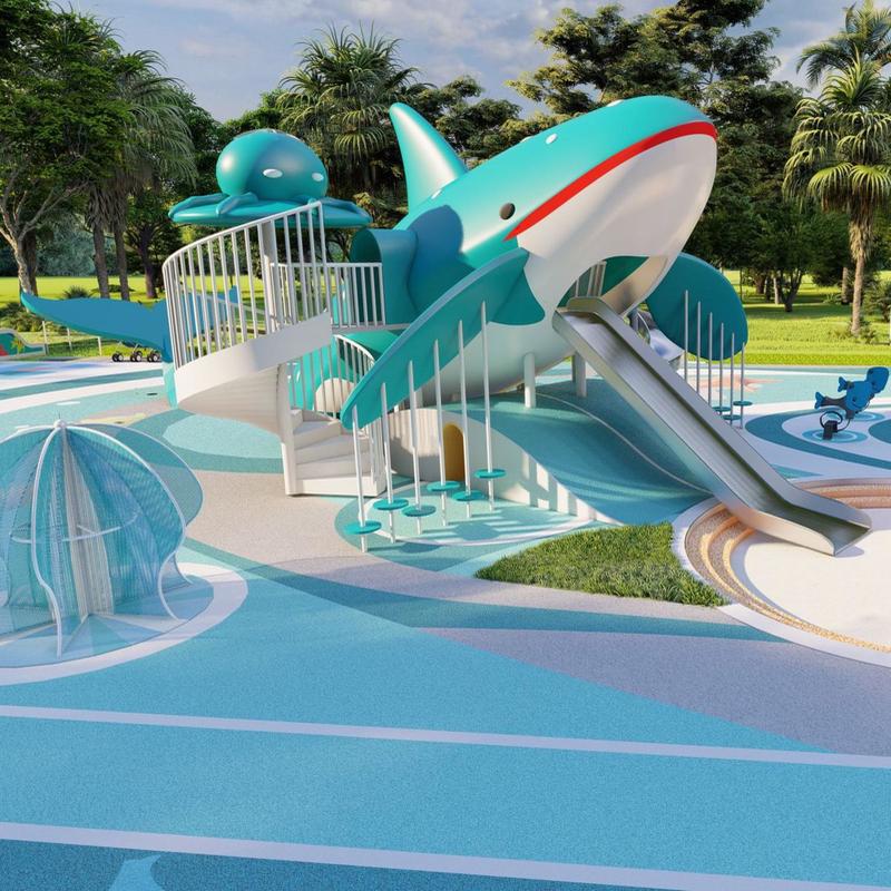 大型不锈钢组合滑梯公园非标游乐场设备景区户外攀爬架无动力设施