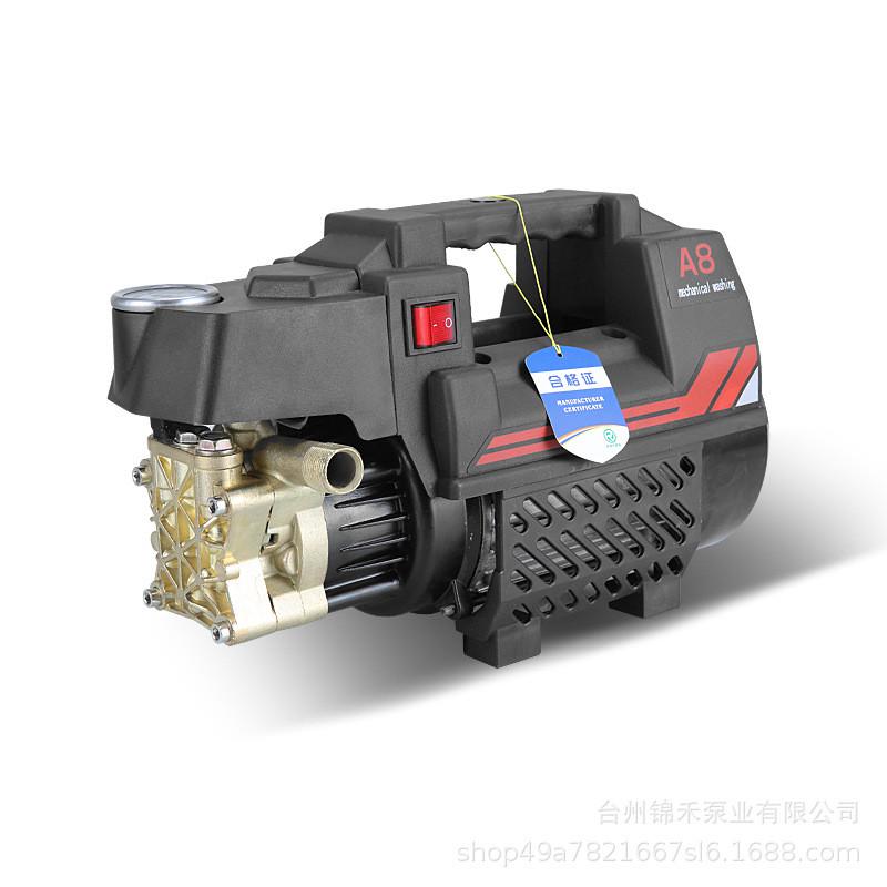 洗车高压水泵家用小型220V大功率便携洗车全铜洗车机泡沫水枪