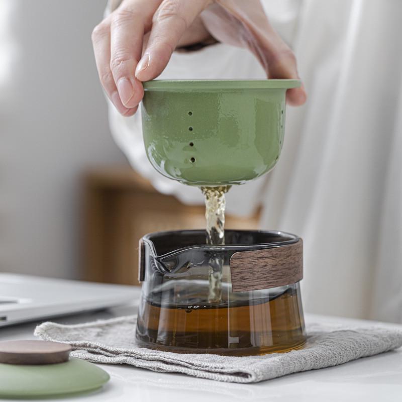 陶瓷旅行茶具套装快客杯一壶三杯户外运动便携式小套装礼品伴手礼