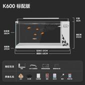 新款 侧滤鱼缸小型超白客厅生态过滤玻璃桌面懒人家用自循环免换水