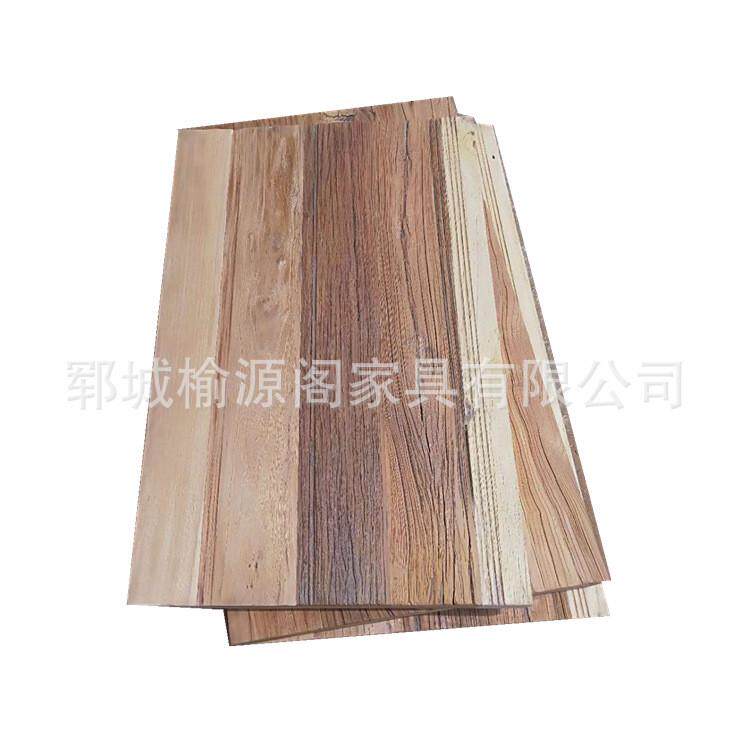 风化老榆木老榆木门板纹理板材老榆木地板民宿装修榆木板材