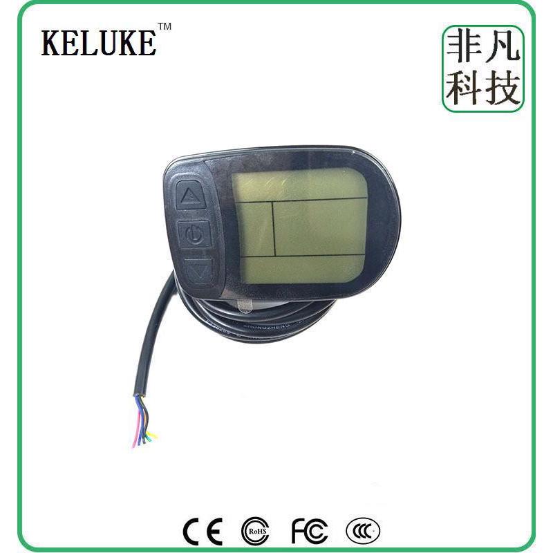 自行车山地车改装后驱旋飞电动助力套件48V500W后货架锂电KT-LCD5