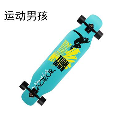 公路刷街舞板跳舞板dancing滑板女生刷街长板板四轮滑板42寸长板
