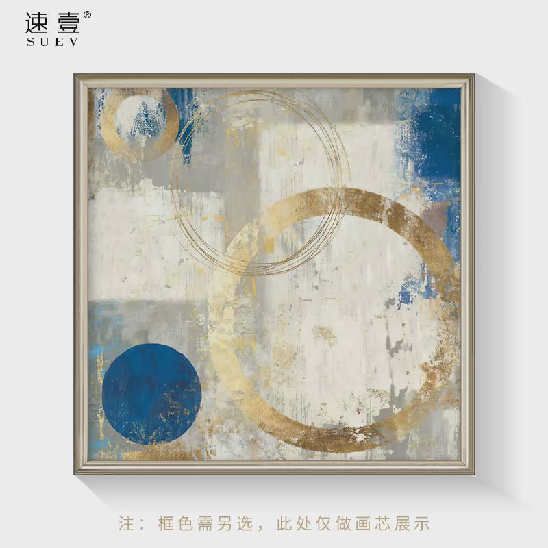 q683免打孔美式多媒体遮挡箱配电箱弱电箱电闸盒电表箱装饰画轻奢
