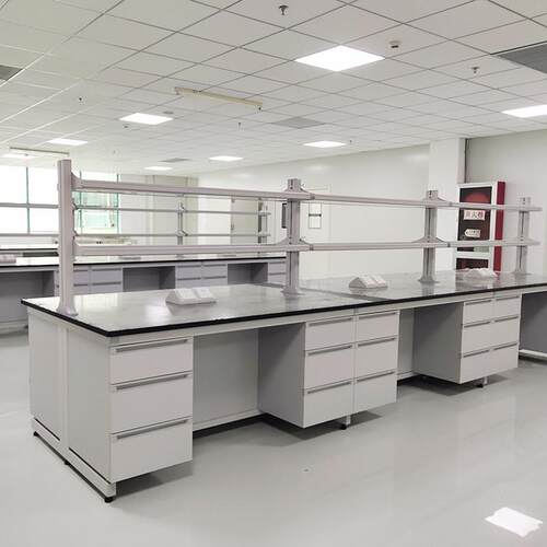 钢木实验台学校理化板操作边台1.5*0.8m化验室试验实验室操作桌