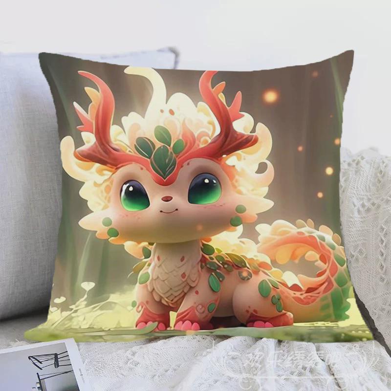 a947十二生肖客厅沙发靠枕十字绣抱枕套自己绣2024新款龙刺绣diy