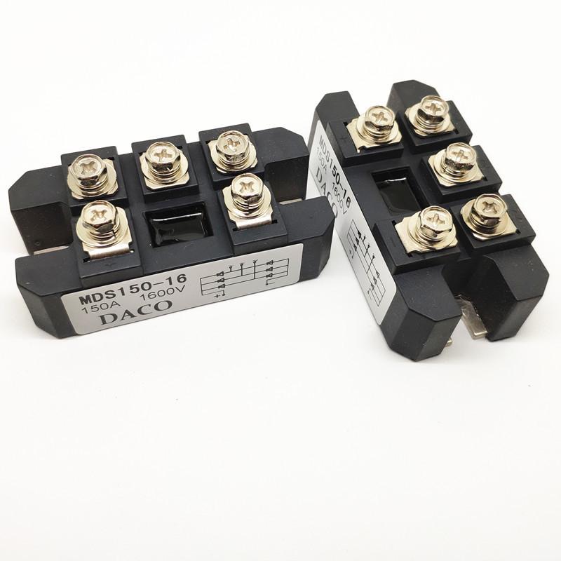 全新整流桥三相mds150-16mds150a1600v交流380v变直流整流模块