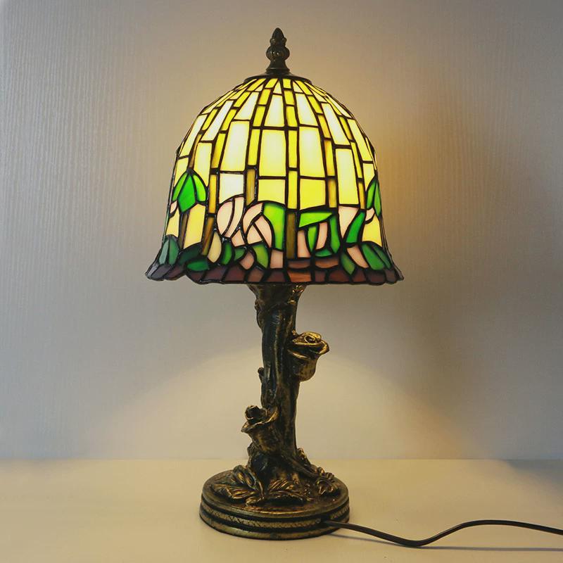 汇璟蒂凡尼灯玫瑰欧式卧室床头小夜灯台灯儿童供货礼品护眼灯