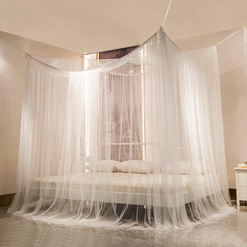 定制老式家用加大拼接床子母床皮床榻榻米圆床吊顶蚊帐无支架定做