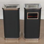 酒店垃圾桶室内圆形港式 翻盖桶酒店商场大容量丽格不锈钢垃圾桶