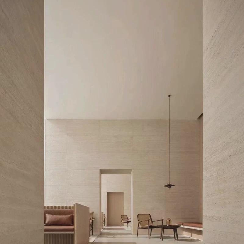 软质罗马白洞石柔性软石材3D洞石软瓷流水石星月石饰面板可弯曲