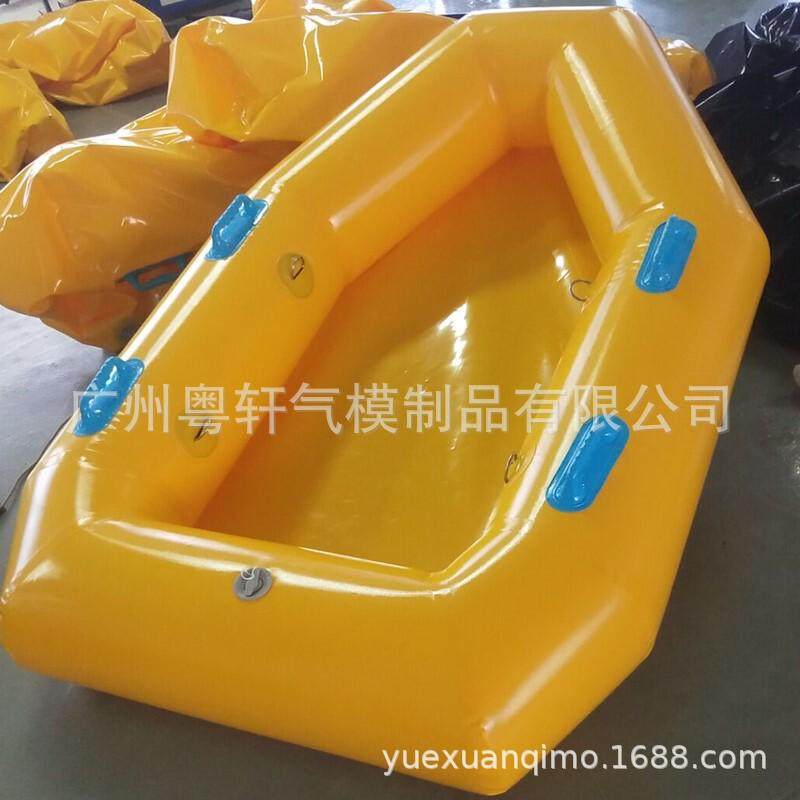 厂家大量供应pvc橡皮艇大款充气船户外钓鱼船折叠加厚滑梯皮划艇