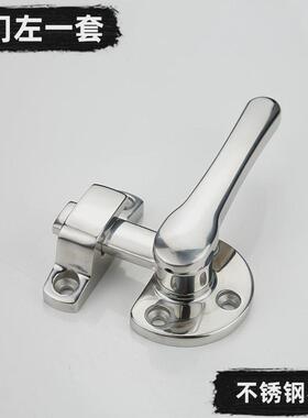 304不锈钢隔音门把手新能源旋转密闭手柄锁FA-624内外双开门拉手